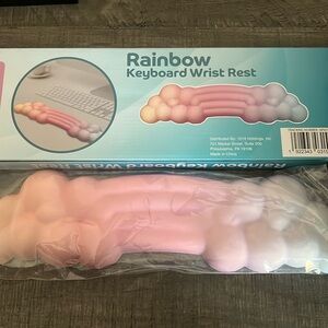 Rainbow keyboard wrist rest